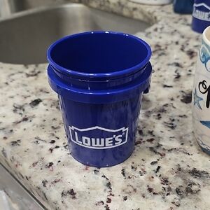 Lowe's Mini Bucket Blue Kitchen Container